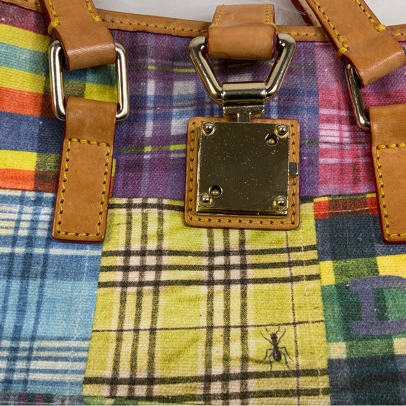 Dooney & Bourke Colorful Patchwork Tote and Pouch Set (EUC) - Picture 10 of 16